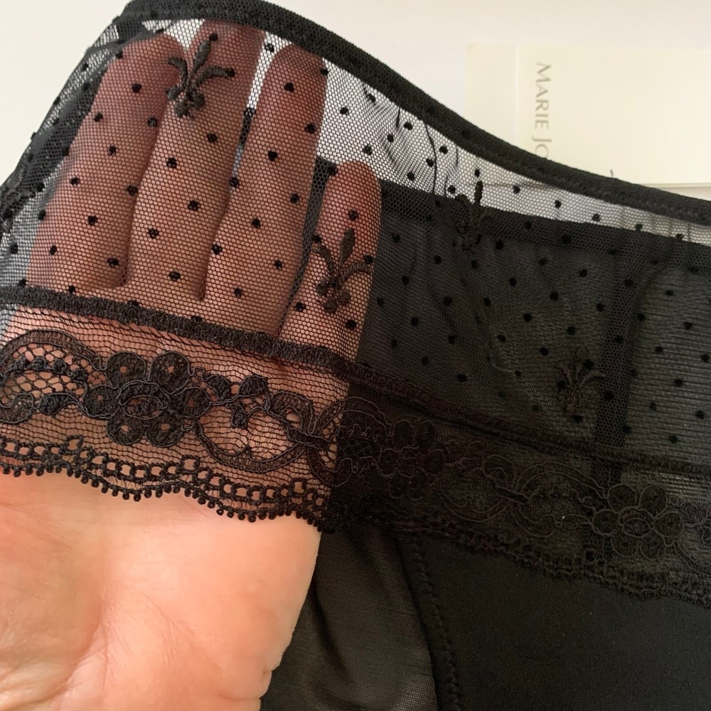 NWT Marie Jo SET Eirin Padded Underwire Balcony Bra 32D Panty Fleur de Lis Lace - Picture 16 of 16